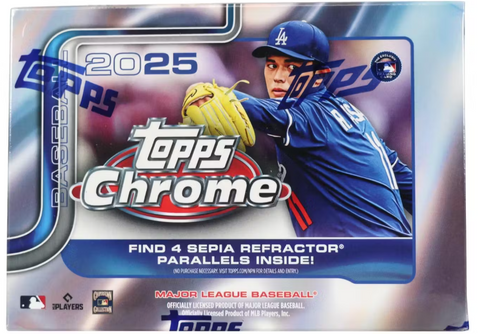 2025 TOPPS CHROME BASEBALL BLASTER BOX