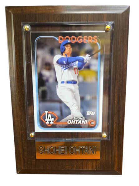 MLB PLAQUE W/ CARD 4X6