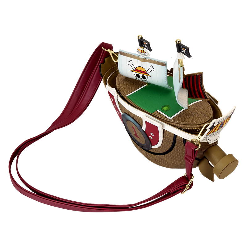 LOUNGEFLY ONE PIECE SUNNY SHIP CROSSBODY BAG