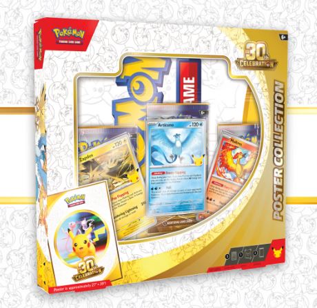 POKEMON CELEBRATIONS 30TH ANNIVERSARY POSTER COLLECTION (1 PER CUSTOMER)