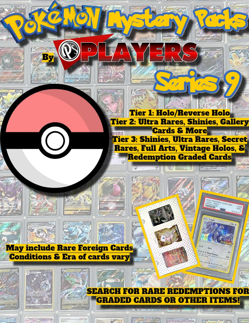 PLAYERS MYSTERY PACKS - POKEMON EDITION - SERIES 9