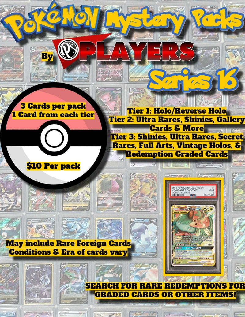 PLAYERS MYSTERY PACKS - POKEMON EDITION - SERIES 16