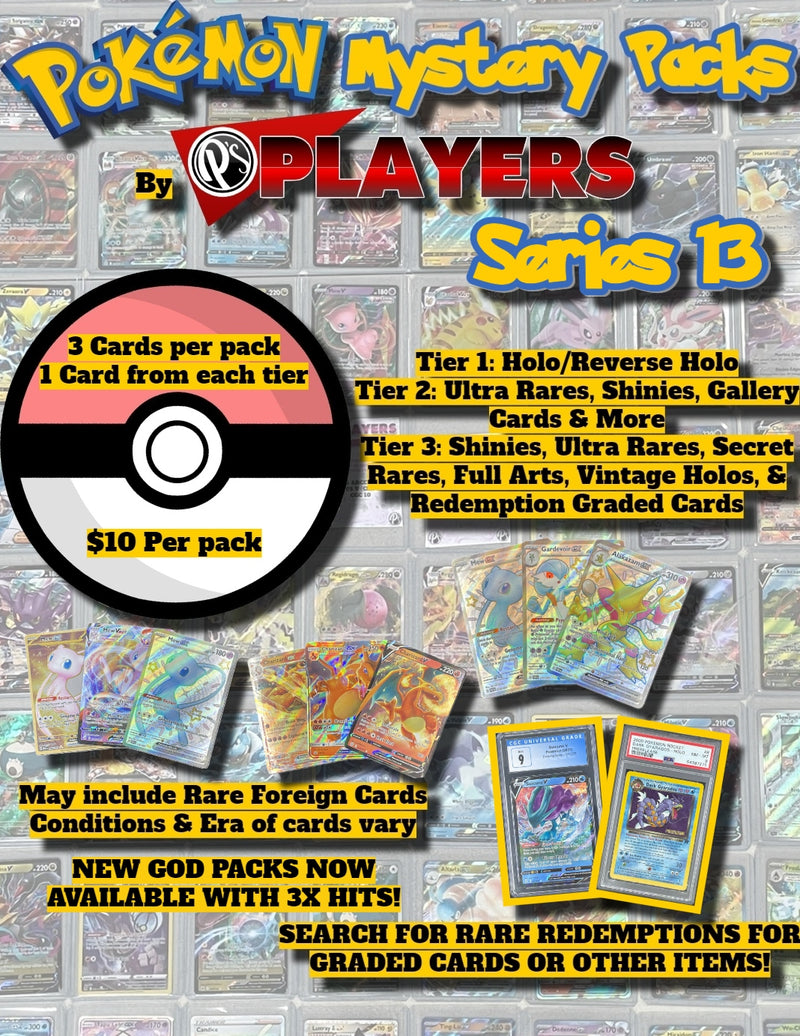 PLAYERS MYSTERY PACKS - POKEMON EDITION - SERIES 13