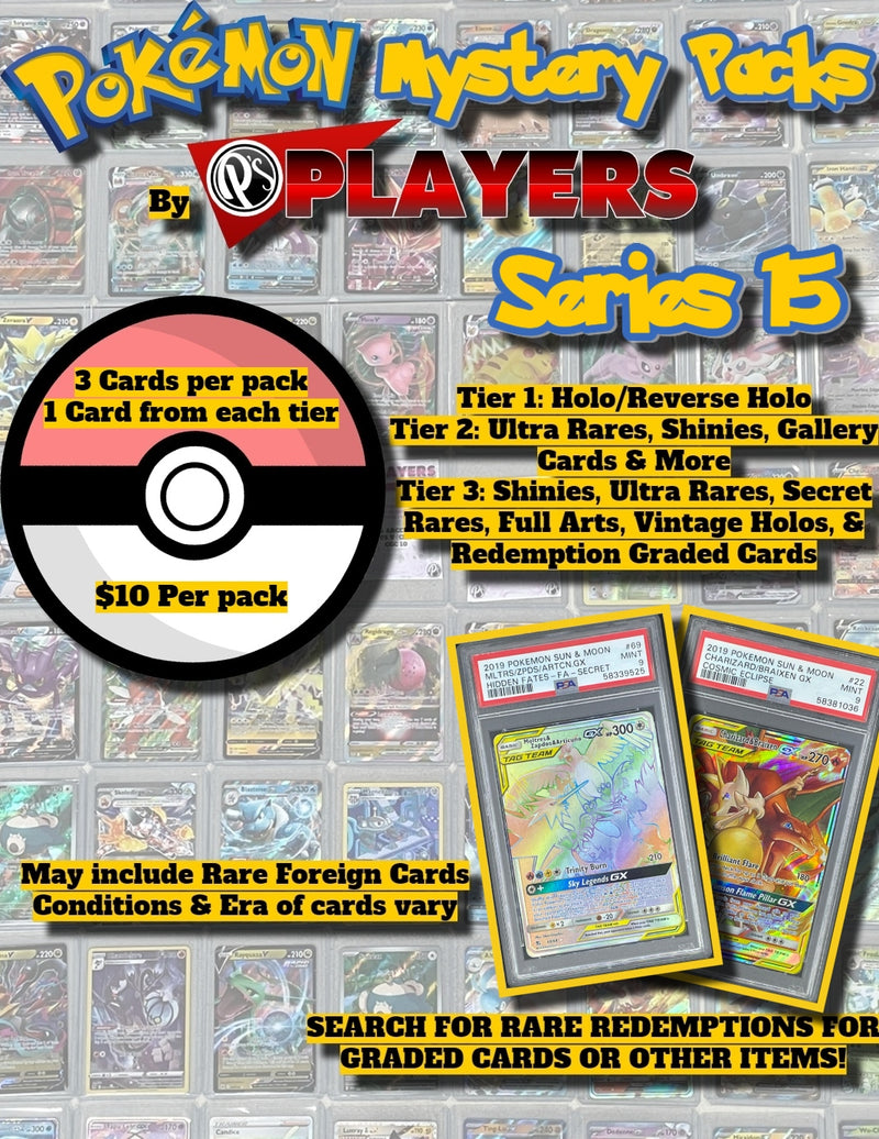 PLAYERS MYSTERY PACKS - POKEMON EDITION - SERIES 15