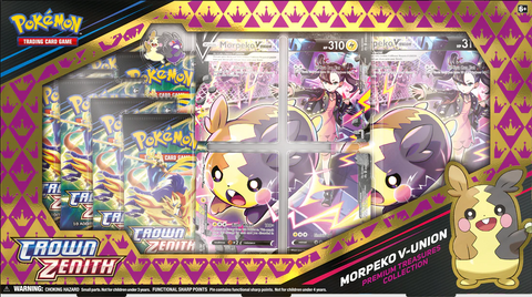 POKEMON CROWN ZENITH MORPEKO V-UNION PREMIUM TREASURES COLLECTION BOX