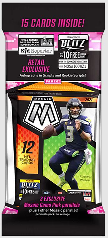 2021 PANINI MOSAIC FOOTBALL CELLO PACK
