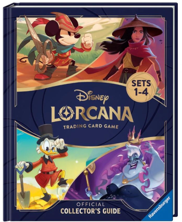 DISNEY LORCANA OFFICIAL COLLECTOR'S GUIDE SETS 1-4