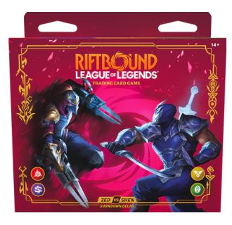 RIFTBOUND LEAGUE OF LEGENDS VENDETTA ZED VS SHEN SHOWDOWN DECKS