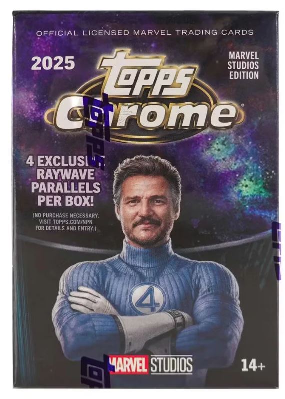 2025 TOPPS CHROME MARVEL CINEMA BLASTER BOX