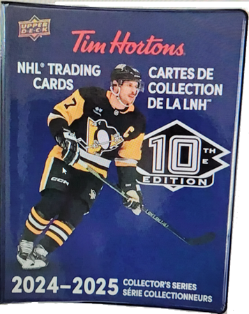 2024-25 UPPER DECK 10th ANNIVERSARY TIM HORTONS BINDER