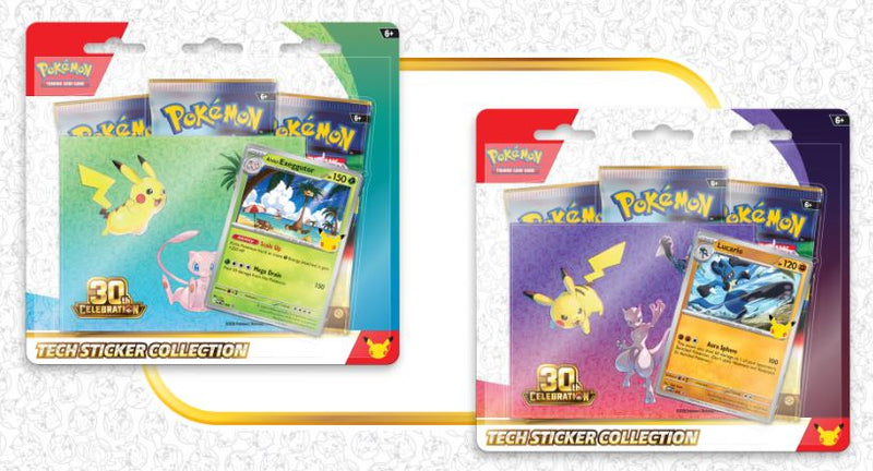 POKEMON CELEBRATIONS 30TH ANNIVERSARY TECH STICKER PACK (1 PER CUSTOMER)