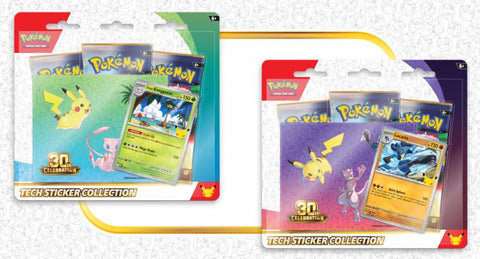 POKEMON CELEBRATIONS 30TH ANNIVERSARY TECH STICKER PACK (1 PER CUSTOMER)
