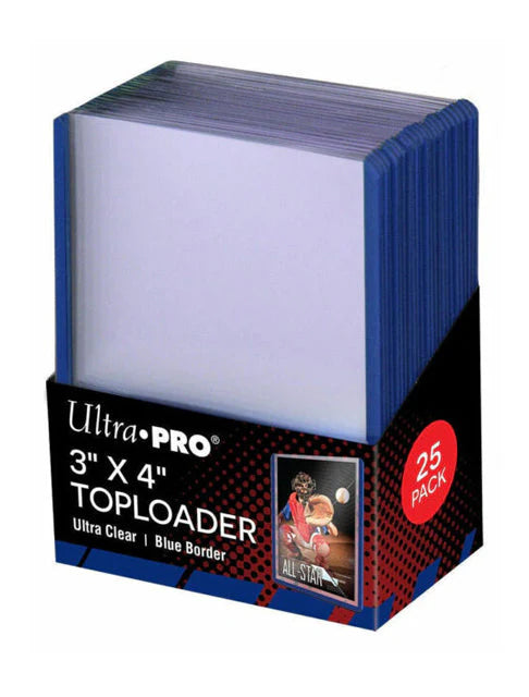 ULTRA PRO 3" X 4" TOPLOADER 35PT COLOUR BORDER 25 PACK