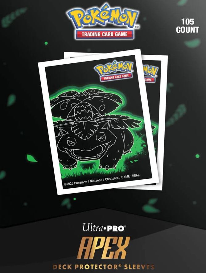 ULTRA PRO POKEMON NEON KANTO APEX CARD SLEEVES 105 COUNT