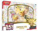 POKEMON SCARLET & VIOLET 151 ZAPDOS EX COLLECTION BOX