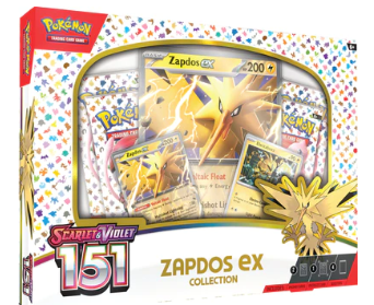 POKEMON SCARLET & VIOLET 151 ZAPDOS EX COLLECTION BOX