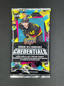 2023 UPPER DECK CREDENTIALS HOCKEY HOBBY PACK
