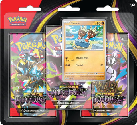 POKEMON PITCH BLACK TRIPLE BLISTER PACK (1 PER CUSTOMER)