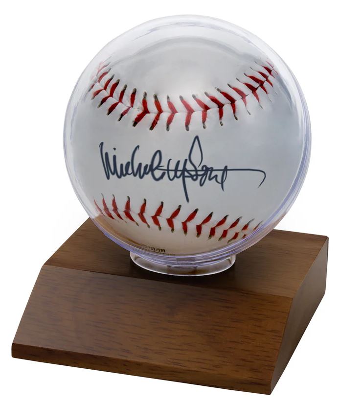 ULTRA PRO DARK WOOD BASEBALL DISPLAY