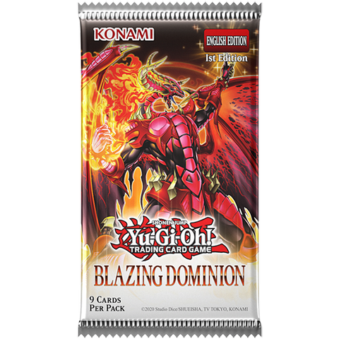 YU-GI-OH! BLAZING DOMINION SLEEVED BOOSTER PACK