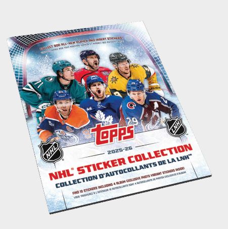 2025 TOPPS NHL STICKER BOOK