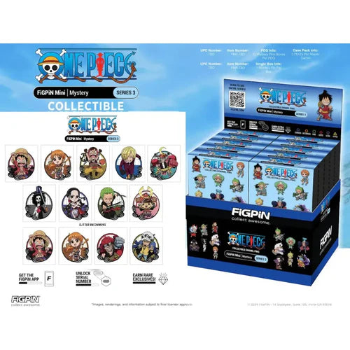 FIGPIN ONE PIECE SERIES 2 MYSTERY ENAMEL PIN PACK