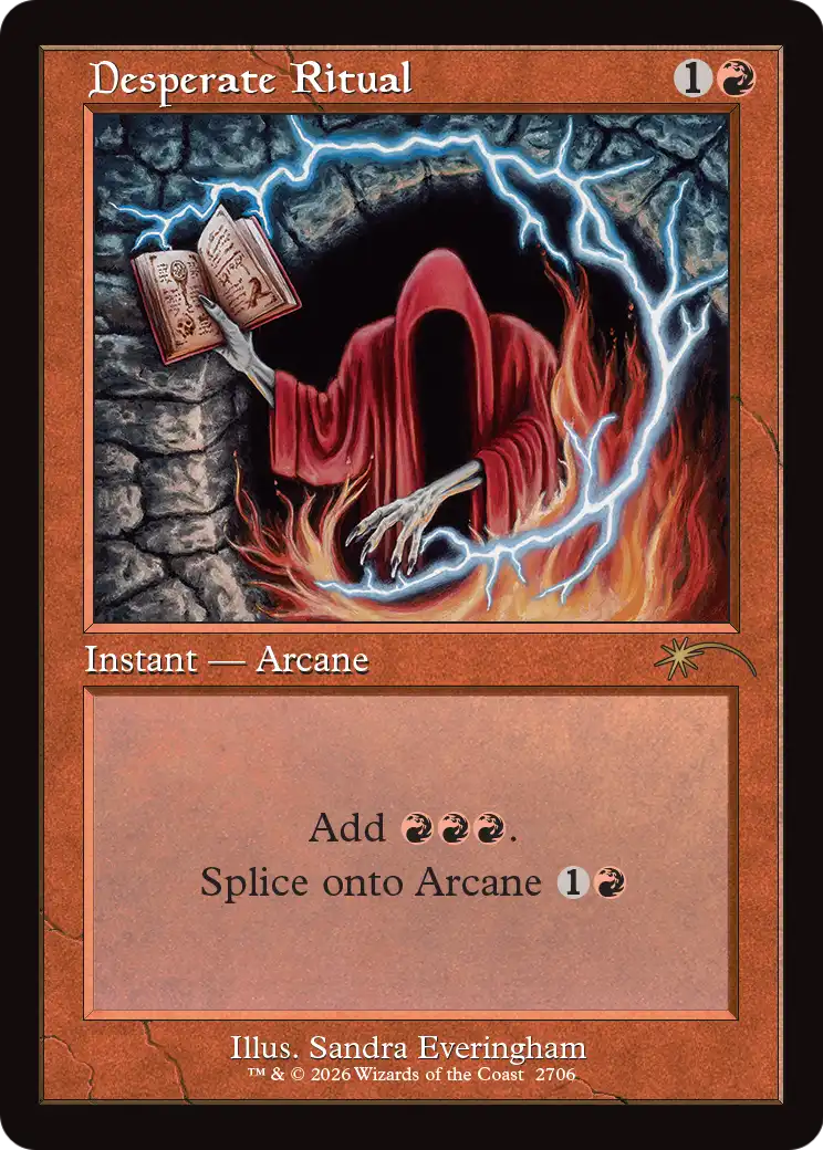 Desperate Ritual (2706) (Retro Frame) [Secret Lair Drop Series]