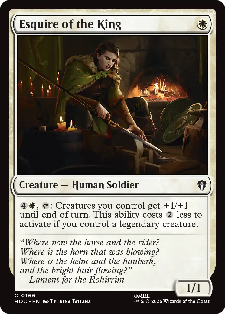 Esquire of the King [The Hobbit: Eternal-Legal]