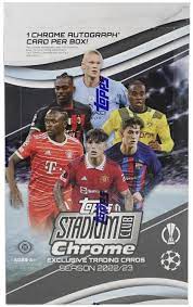 2022 TOPPS STADIUM CLUB CHROME UEFA SOCCER HOBBY BOX