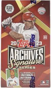 2023 TOPPS ARCHIVES SIGNATURE SERIES BASEBALL HOBBY BOX - RETIRED PLAYER EDITION