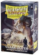 DRAGON SHIELD STANDARD SIZE CLEAR OUTER SLEEVES MATTE 100 PACK