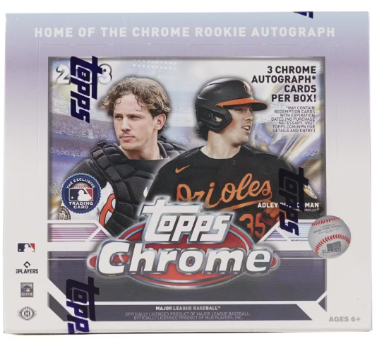 2023 TOPPS CHROME BASEBALL JUMBO BOX