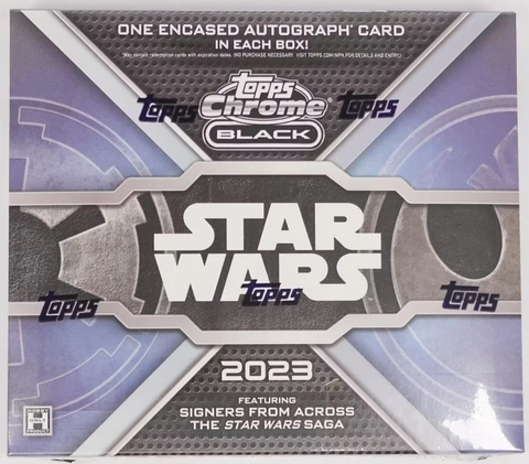 2023 TOPPS CHROME BLACK STAR WARS HOBBY BOX