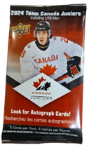 2024 UPPER DECK TEAM CANADA JUNIORS HOCKEY HOBBY PACK