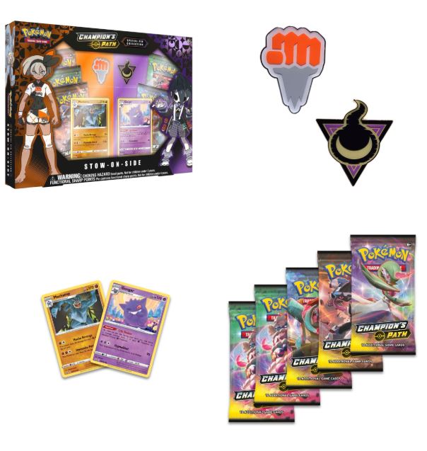 POKEMON CHAMPION'S PATH STOW-ON-SIDE SPECIAL PIN COLLECTION BOX