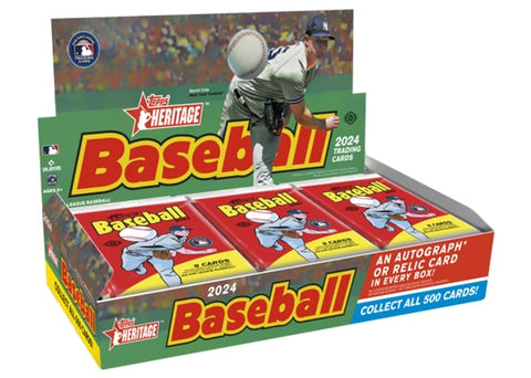 2024 TOPPS HERITAGE BASEBALL HOBBY BOX