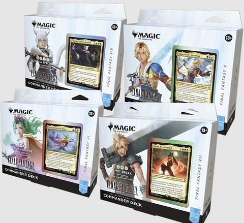 MTG FINAL FANTASY COLLECTOR COMMANDER DECK DISPLAY