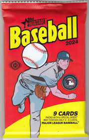 2024 TOPPS HERITAGE BASEBALL HOBBY PACK