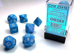 CHESSEX OPAQUE 7-DIE SET