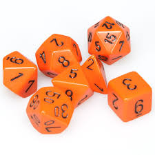 CHESSEX OPAQUE 7-DIE SET