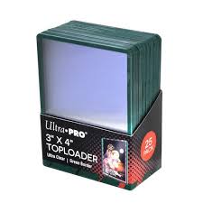 ULTRA PRO 3" X 4" TOPLOADER 35PT COLOUR BORDER 25 PACK