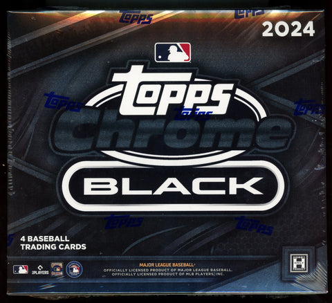 2024 TOPPS CHROME BLACK BASEBALL HOBBY BOX