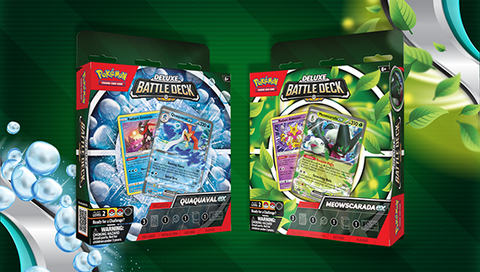 POKEMON DELUXE BATTLE DECK MEOWSCARADA EX & QUAQUAVAL EX