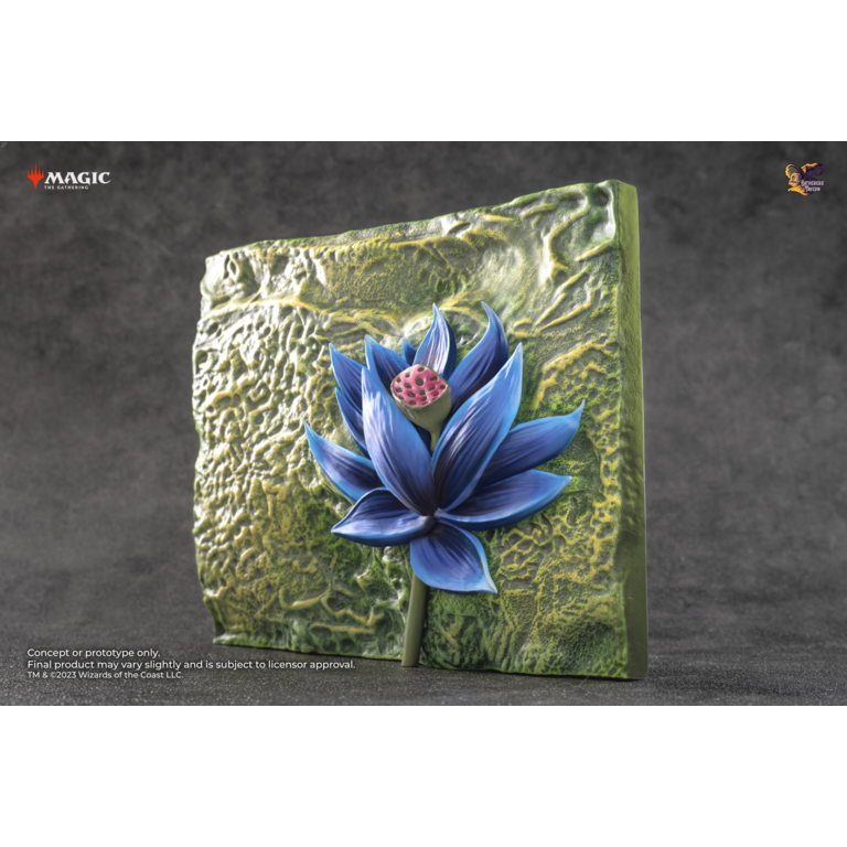 MTG BLACK LOTUS RELIEF SCULPTURE (COMES WITH METAL CARD) MTG BLACK LOTUS RELIEF SCULPTURE (COMES WITH METAL CARD)