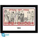 ABYSTYLE ONE PIECE FRAMED PRINT STRAW HAT CREW