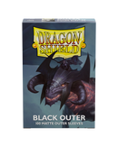 DRAGON SHIELD STANDARD SIZE BLACK OUTER SLEEVES MATTE 100 PACK
