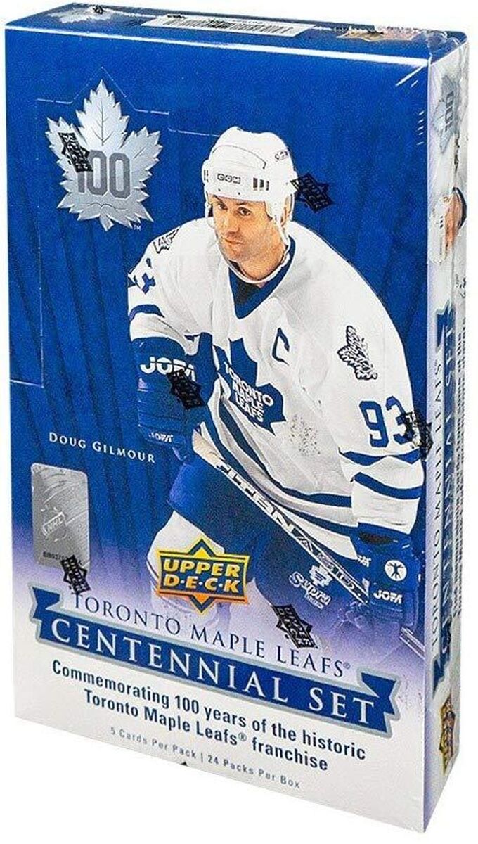 2017 UPPER DECK TORONTO MAPLE LEAFS CENTENNIAL HOCKEY HOBBY BOX