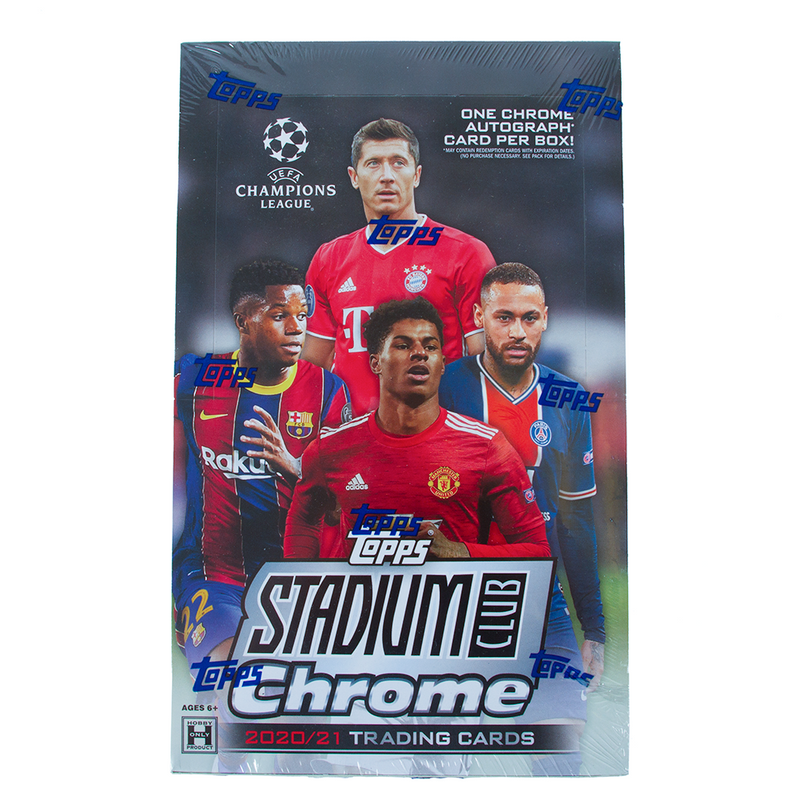 2020 TOPPS STADIUM CLUB CHROME UEFA CHAMPIONS LEAGUE SOCCER HOBBY BOX