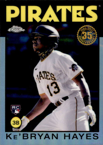 2021 TOPPS CHROME - 1986 REFRACTOR INSERT - SINGLES - #86BC1-86BC25 - YOU PICK FROM LIST