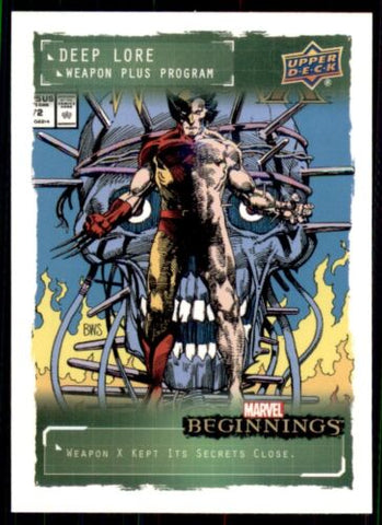 2022 UPPER DECK MARVEL NEW BEGINNINGS VOLUME 2 SERIES 1 - DEEP LORE WEAPONS PLUS - SINGLES - #DLWP1-DLWP18 - YOU PICK FROM LIST